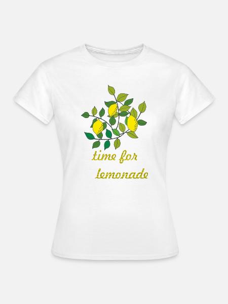 time for lemonade zitronen - Frauen T-Shirt - Weiß