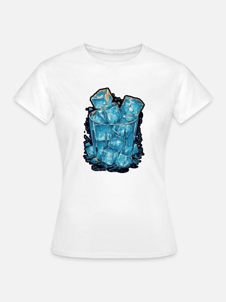 Eiswürfel - Frauen T-Shirt - Weiß