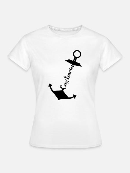 Cuxhaven Anker - Frauen T-Shirt - Weiß
