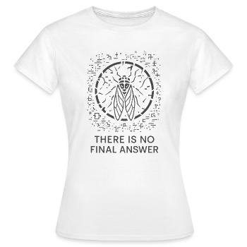 Cicada Infinite Cipher - Women's T-Shirt - white - Front - AI Model Female 172 dark (172cm)