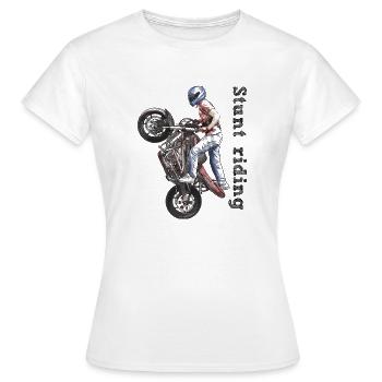 Stunt riding - Frauen T-Shirt - Weiß - Vorne - AI Model Female 172 dark (172cm)