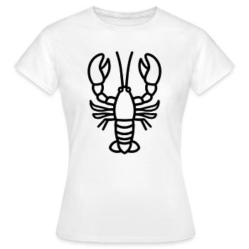 Homard - T-shirt Femme - blanc - Devant - AI Model Female 172 dark (172cm)