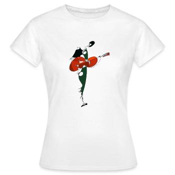 Guitarist  - Women's T-Shirt - white - Front - AI Model Female 172 dark (172cm)