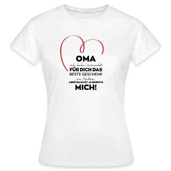 Oma Großmutter lustiges Geschenk - Frauen T-Shirt - Weiß - Vorne - AI Model Female 172 dark (172cm)