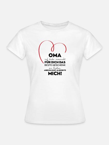 Oma Großmutter lustiges Geschenk - Frauen T-Shirt - Weiß