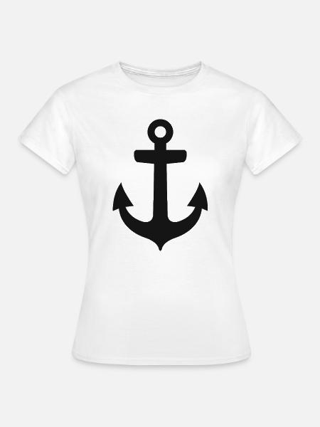 Anker - Frauen T-Shirt - Weiß