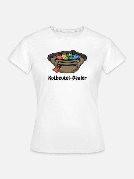 Kotbeutel Dealer - Frauen T-Shirt - Weiß
