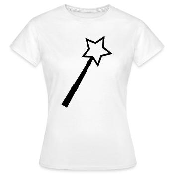 Baguette magique - T-shirt Femme - blanc - Devant - AI Model Female 172 dark (172cm)