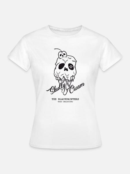 Skully Cream - Frauen T-Shirt - Weiß