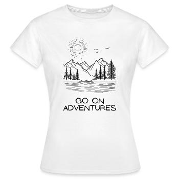 Surface noire unique - T-shirt Femme - blanc - Devant - AI Model Female 172 dark (172cm)