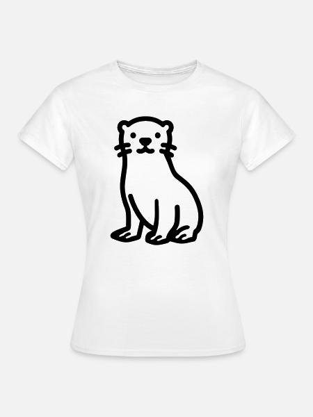 Otter - Frauen T-Shirt - Weiß