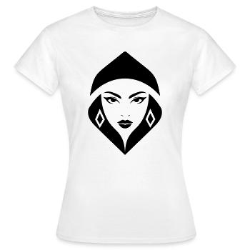 Cobra Queen – kraftvoll, weiblich und gebieterisch - Frauen T-Shirt - Weiß - Vorne - AI Model Female 172 dark (172cm)