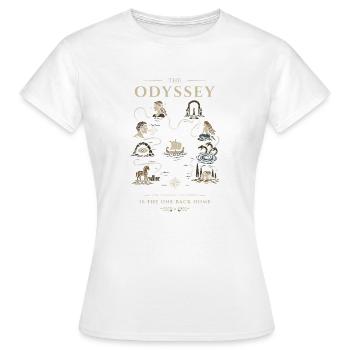 Odyssey Voiles des Héros - T-shirt Femme - blanc - Devant - AI Model Female 172 dark (172cm)