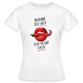 Ein sehr würziger Gaumen - Frauen T-Shirt - Weiß - Vorne - AI Model Female 172 dark (172cm)