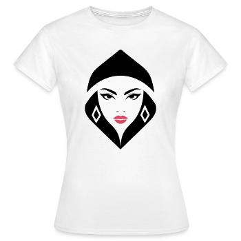 Cobra Queen – puissante, féminine et imposante - T-shirt Femme - blanc - Devant - AI Model Female 172 dark (172cm)