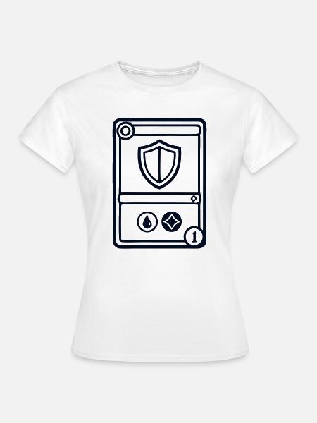 TCG Schild Sammelkarte Logo - Frauen T-Shirt - Weiß