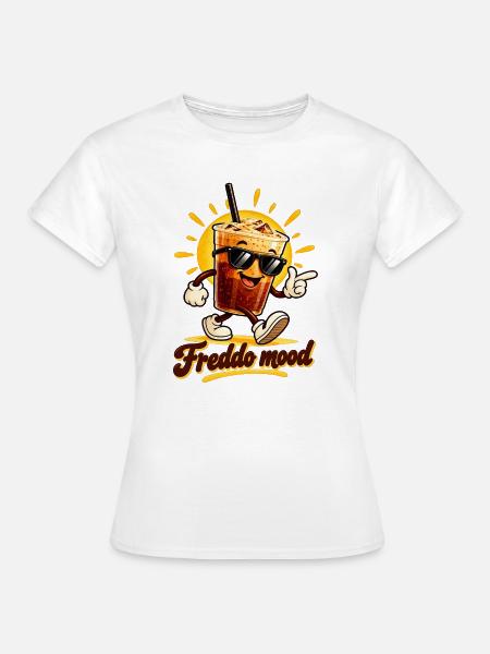 Freddo Mood Summer Vibe Design - Frauen T-Shirt - Weiß