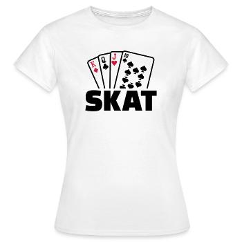 Skat - T-shirt Femme - blanc - Devant - AI Model Female 172 dark (172cm)