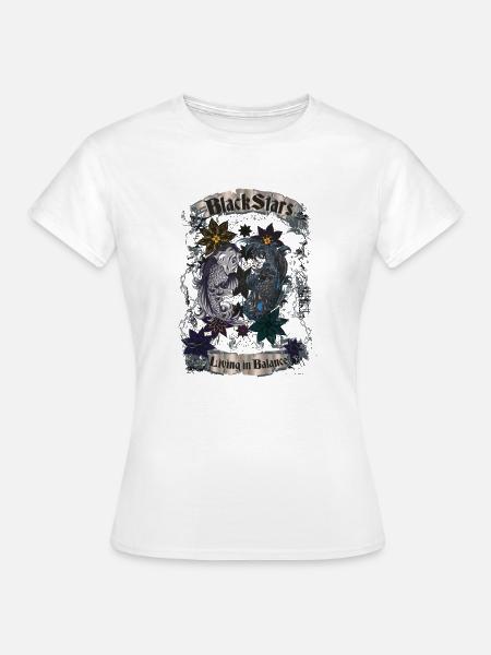 Black Stars - Frauen T-Shirt - Weiß