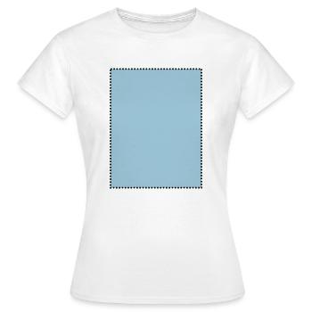 Rechteck gepunktet gefüll - Frauen T-Shirt - Weiß - Vorne - AI Model Female 172 dark (172cm)