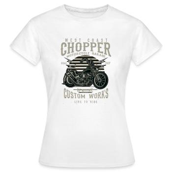 West Coast Chopper - Frauen T-Shirt - Weiß - Vorne - AI Model Female 172 dark (172cm)