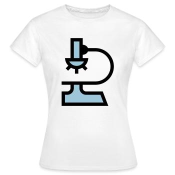 Laboratory microscope - Women's T-Shirt - white - Front - AI Model Female 172 dark (172cm)