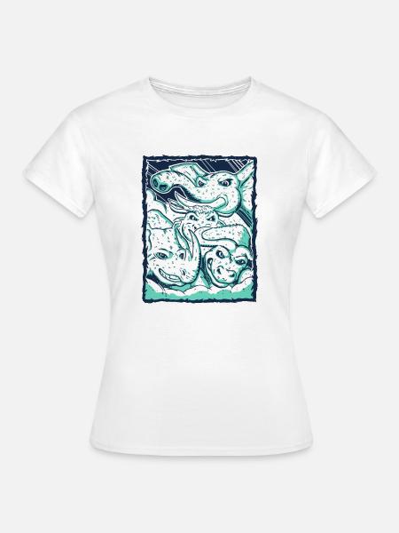 Team Pflanzenfresser - Frauen T-Shirt - Weiß