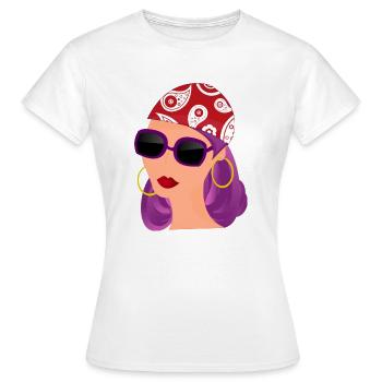 Modedesignerin - Frauen T-Shirt - Weiß - Vorne - AI Model Female 172 dark (172cm)