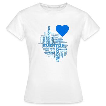 Liverpool - T-shirt Femme - blanc - Devant - AI Model Female 172 dark (172cm)