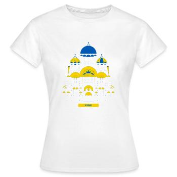 Kiew St. Vladimir's Cathedral - Frauen T-Shirt - Weiß - Vorne - AI Model Female 172 dark (172cm)