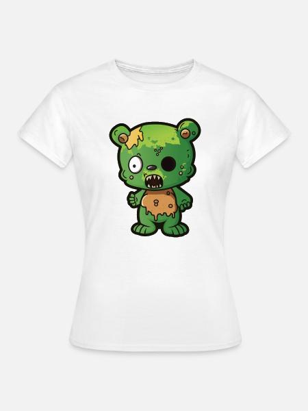 Zombi Bear - Frauen T-Shirt - Weiß