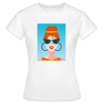 WIFE. DAUGHTER. ADOLESCENT. WOMEN'S DAY - Women's T-Shirt - white - Front - AI Model Female 172 dark (172cm)