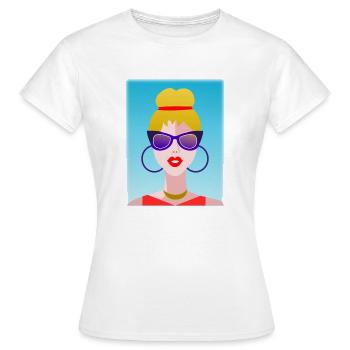 WIFE. DAUGHTER. ADOLESCENT. WOMEN'S DAY - Women's T-Shirt - white - Front - AI Model Female 172 dark (172cm)