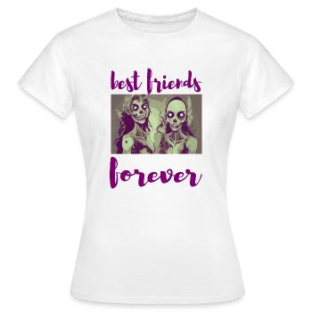 best friends forever - T-shirt Femme - blanc - Devant - AI Model Female 172 dark (172cm)