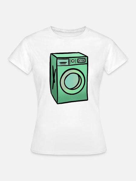 Waschmaschine - Frauen T-Shirt - Weiß