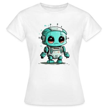 Tok der kleine Roboter - Frauen T-Shirt - Weiß - Vorne - AI Model Female 172 dark (172cm)