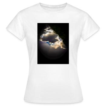 Stormy Reflection - Women's T-Shirt - white - Front - AI Model Female 172 dark (172cm)