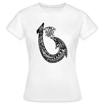 A.F.T Hameçon - T-shirt Femme - blanc - Devant - AI Model Female 172 dark (172cm)