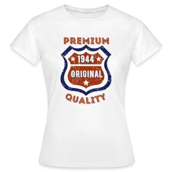 Qualité premium 1944 - T-shirt Femme - blanc - Devant - AI Model Female 172 dark (172cm)