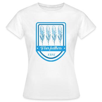 Four feathers - Women's T-Shirt - white - Front - AI Model Female 172 dark (172cm)