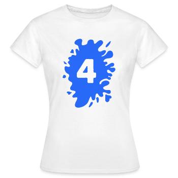 Klecks 4 - Frauen T-Shirt - Weiß - Vorne - AI Model Female 172 dark (172cm)