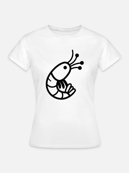 Garnele - Frauen T-Shirt - Weiß
