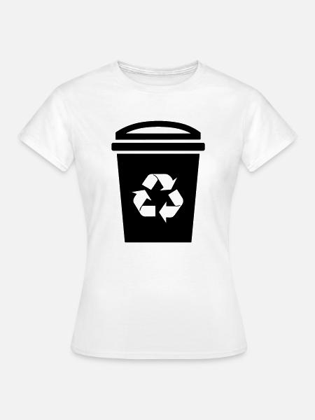 Mülltonne - Frauen T-Shirt - Weiß