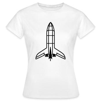 Fusée - T-shirt Femme - blanc - Devant - AI Model Female 172 dark (172cm)