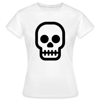Tête de mort - T-shirt Femme - blanc - Devant - AI Model Female 172 dark (172cm)