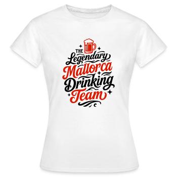 Mallorca Drinking Team - T-shirt Femme - blanc - Devant - AI Model Female 172 dark (172cm)