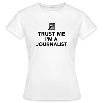 Journalist - Frauen T-Shirt - Weiß - Vorne - AI Model Female 172 dark (172cm)