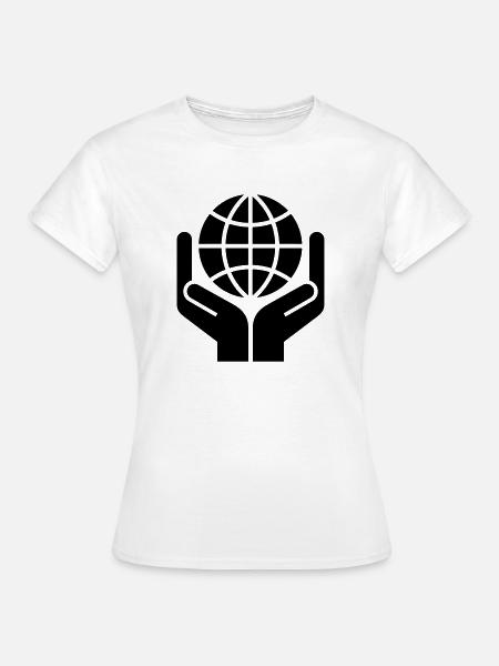 Save the world - Frauen T-Shirt - Weiß