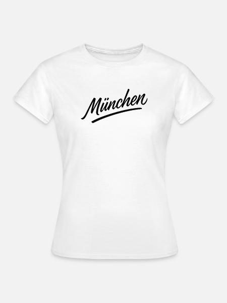 München Script Flair - Frauen T-Shirt - Weiß