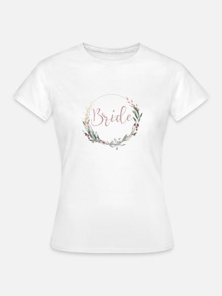 Team Bride! personalisierbar - Frauen T-Shirt - Weiß